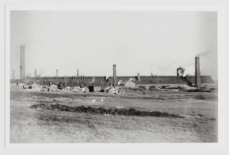 “The Rail Rolling Mill, Hughesovka.” Date: 1887 Author: unknown License: {{PD-Russia}}